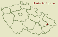 Umístění obce v rámci mapy ČR