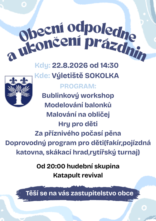 obecní odpoledna 2026